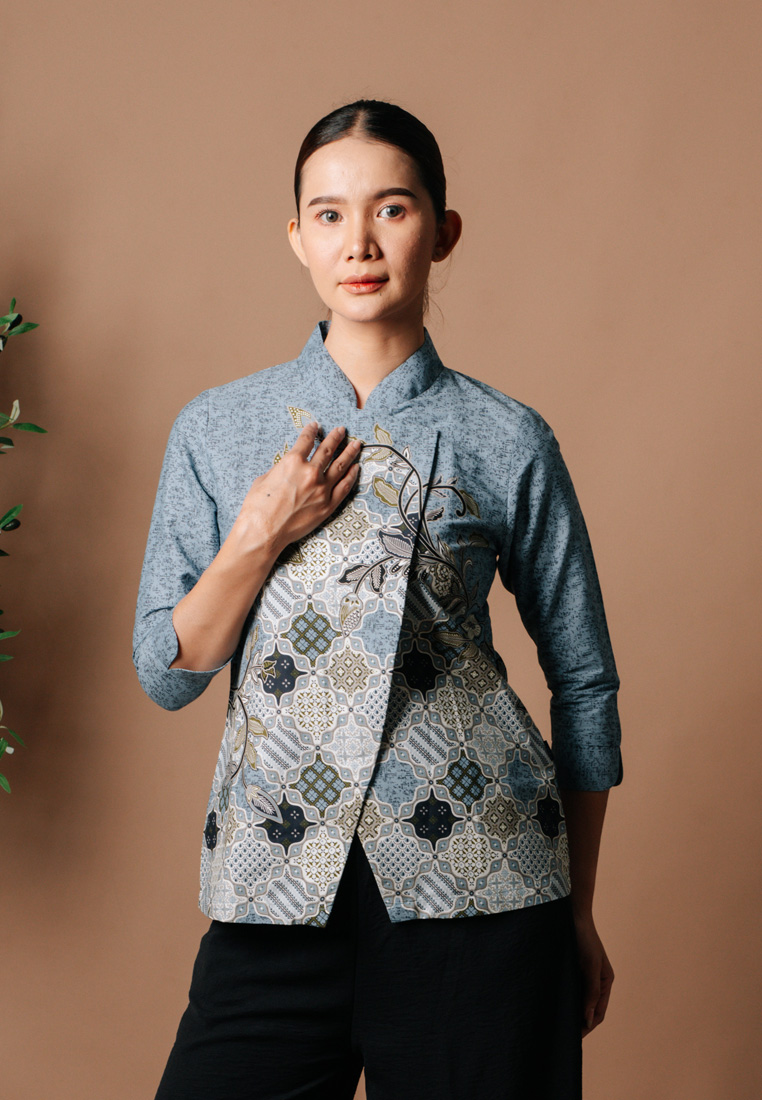 Hadinata Batik Wanita Superfine Blouse Bhalendra Bhiwanda-1